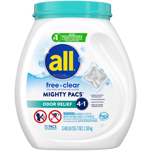All laundry detergent pacs - all,
